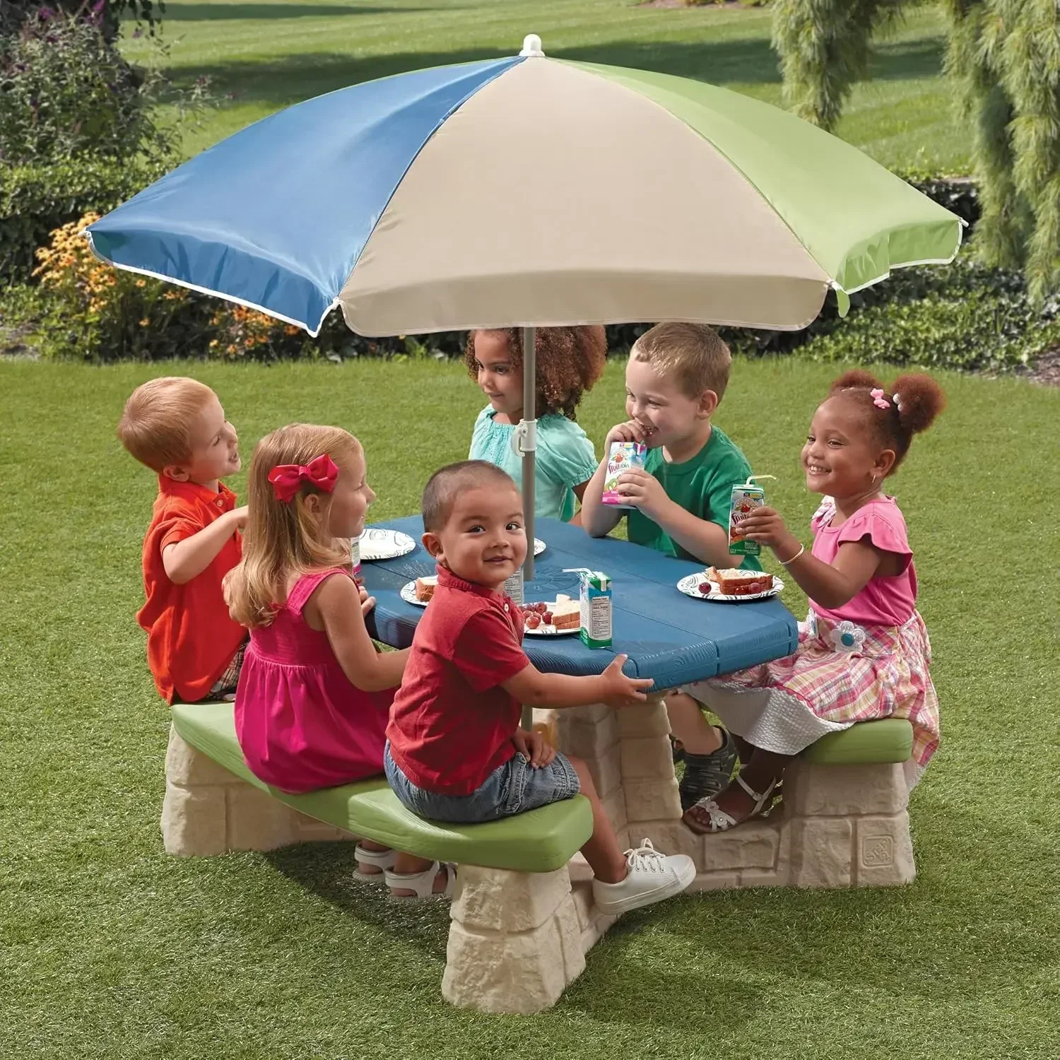 Hot salesNaturally Playful Kid - Kids Outdoor Picnic Table 评论和价格