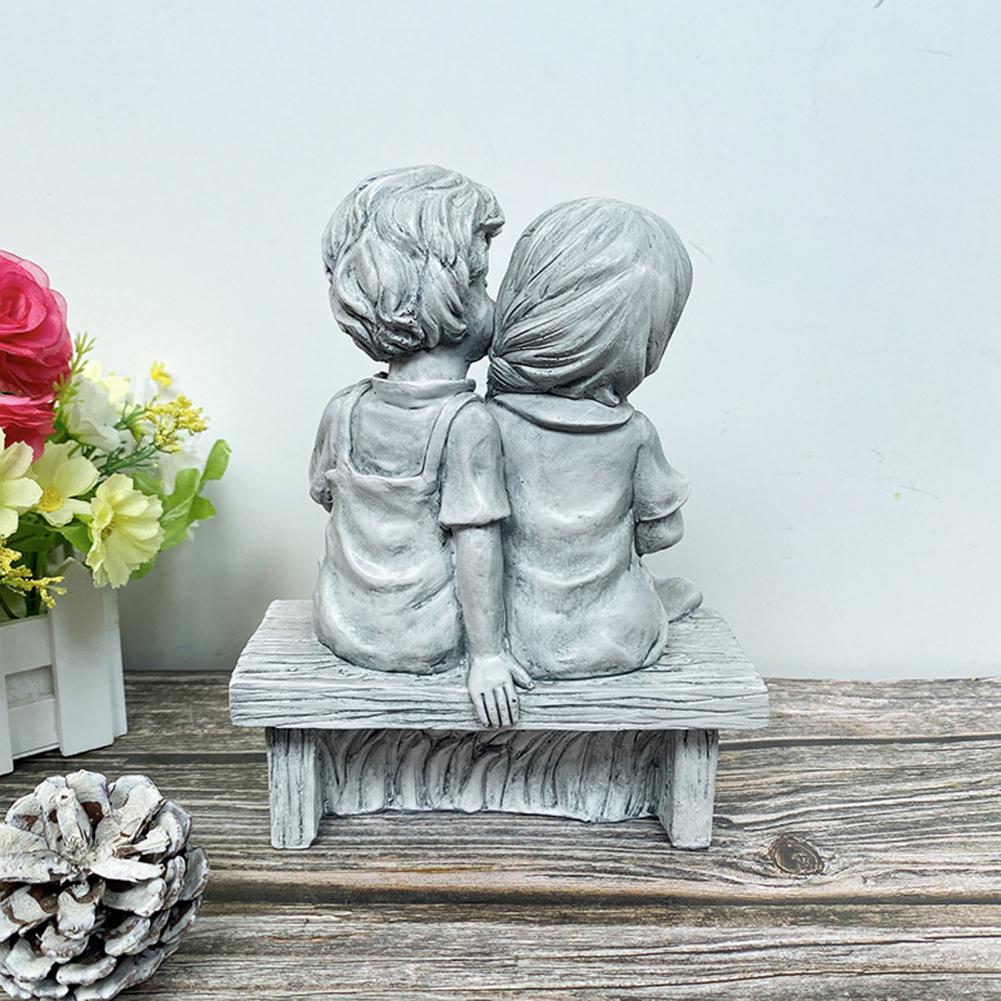 Lawn Decor Girl Boy Garden Sta - Kids Outdoor Daybed 评论和价格