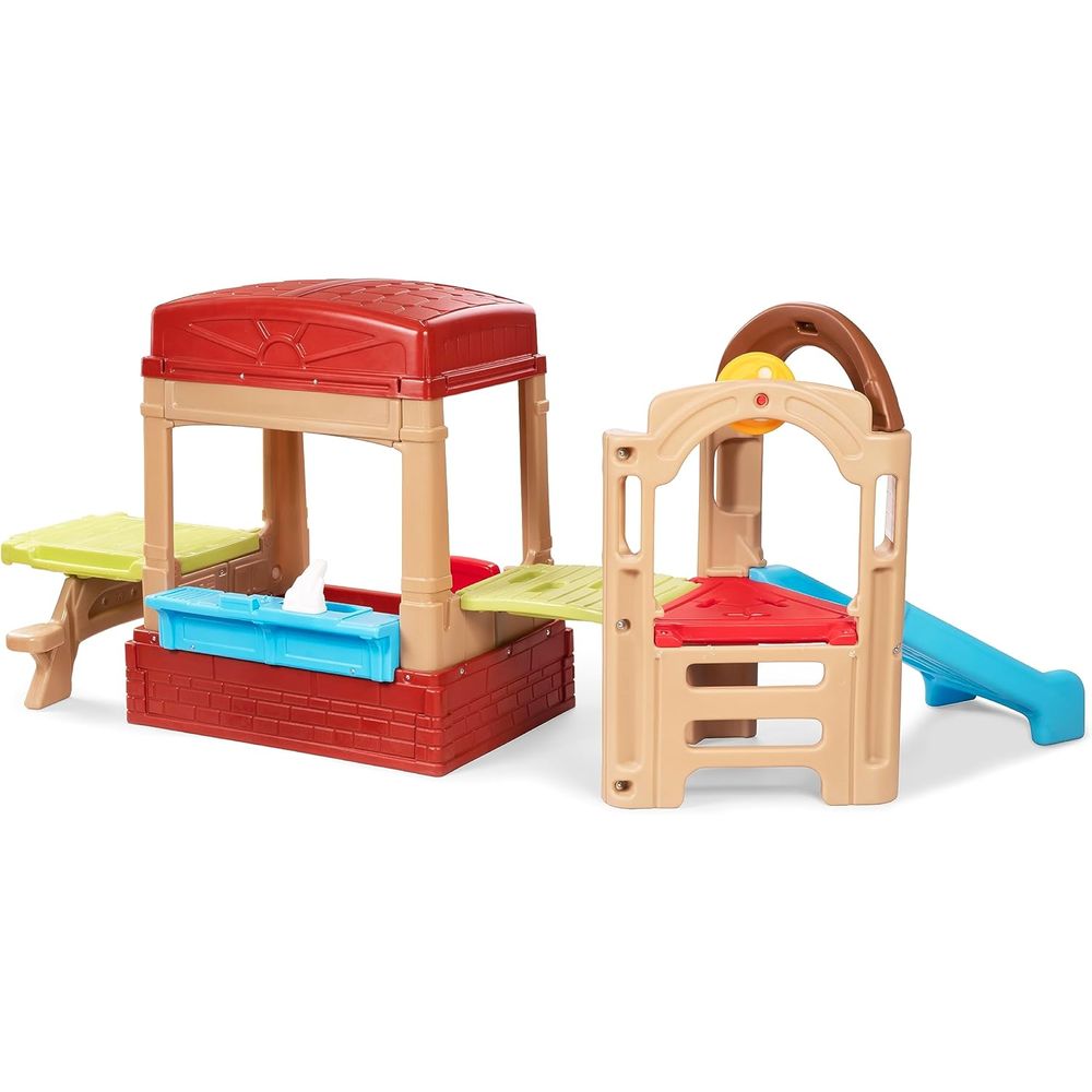 Simplay3 Sunny Slide and Climb - Kids Outdoor Picnic Table 评论和价格