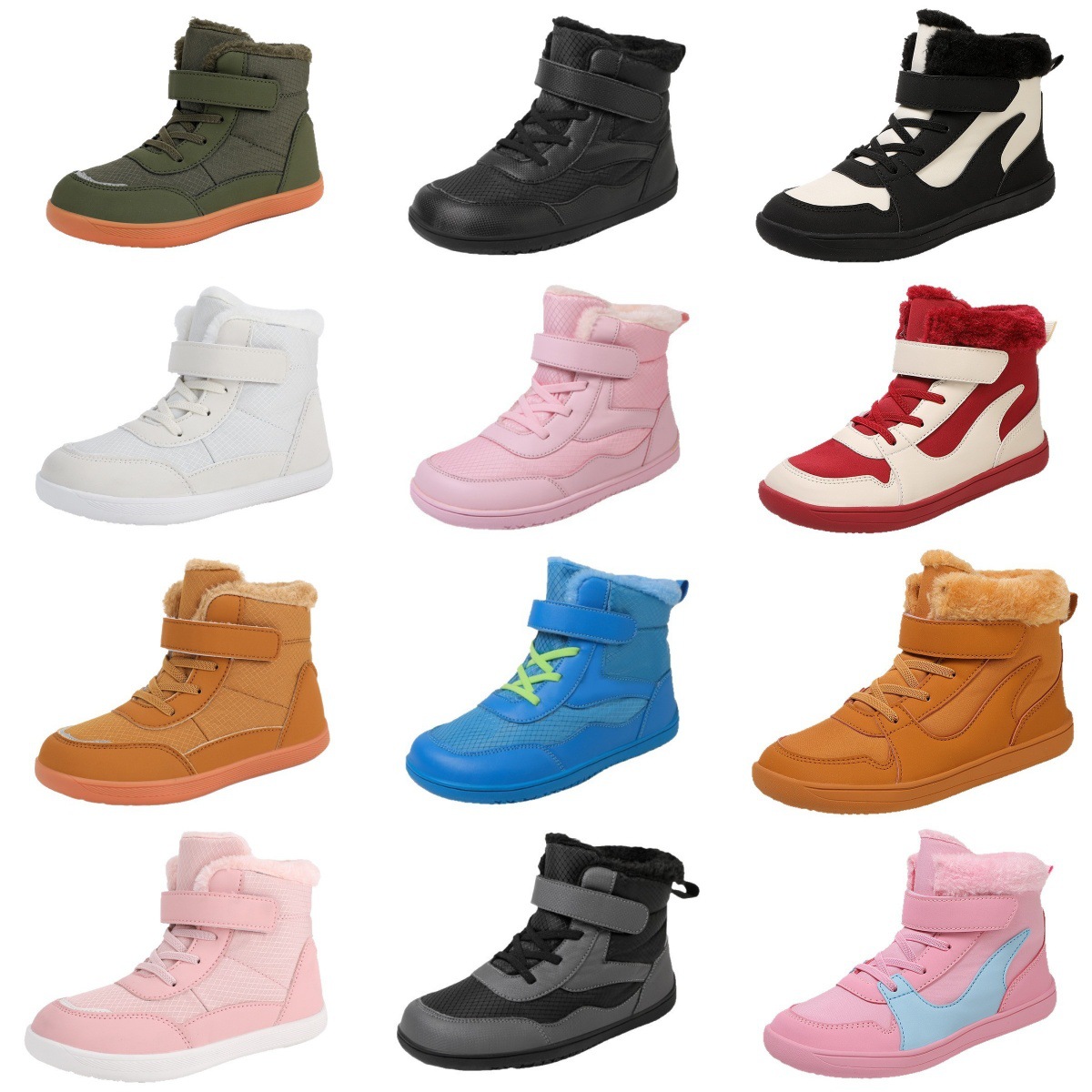 High-top Winter Fluffy Childre - Kids Outdoor Boots 评论和价格