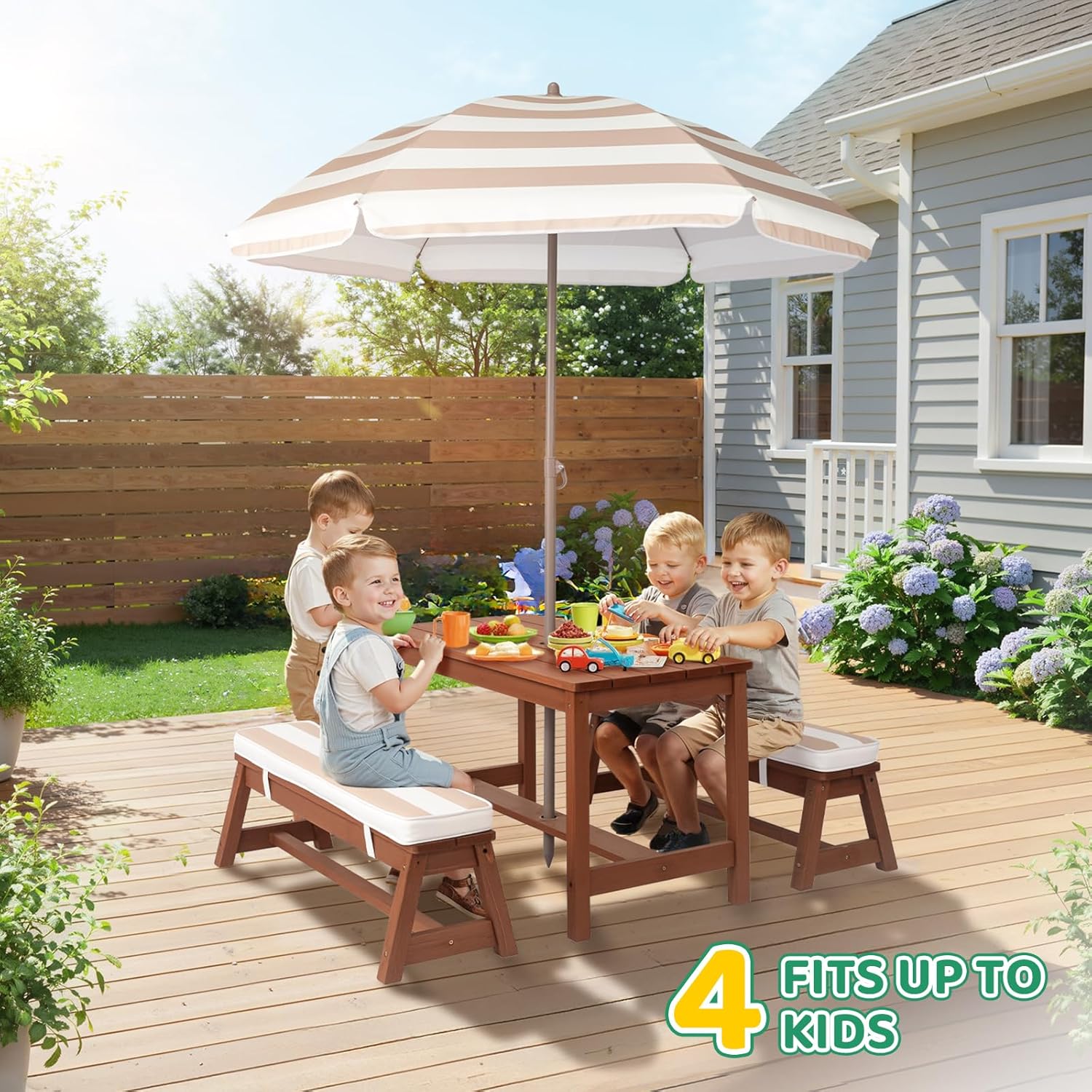 Kids Picnic Table Outdoor Wood - Kids Outdoor Picnic Table 评论和价格