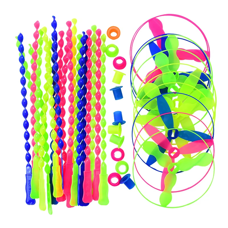 Kids Flying Spiral Top Toy, Pu - Kids Outdoor Games For Party 评论和价格