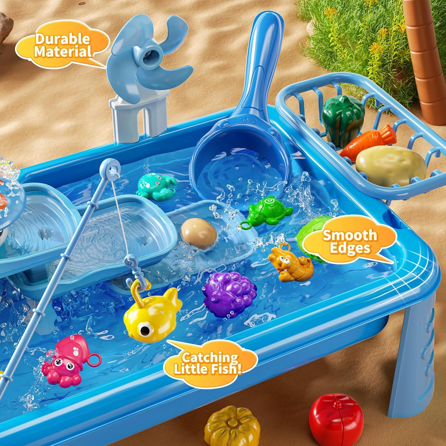 Water Table Play Sink Toy for  - Kids Outdoor Picnic Table 评论和价格