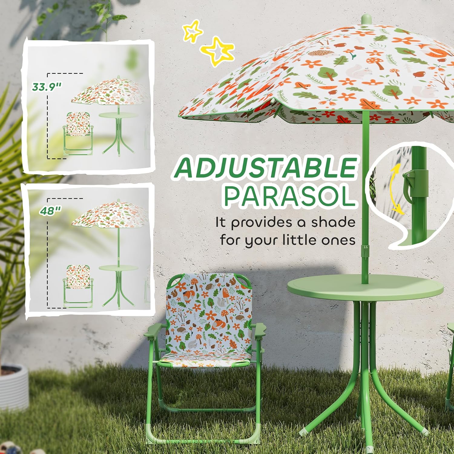 Kids Picnic Table Chair Set Fo - Kids Outdoor Picnic Table 评论和价格