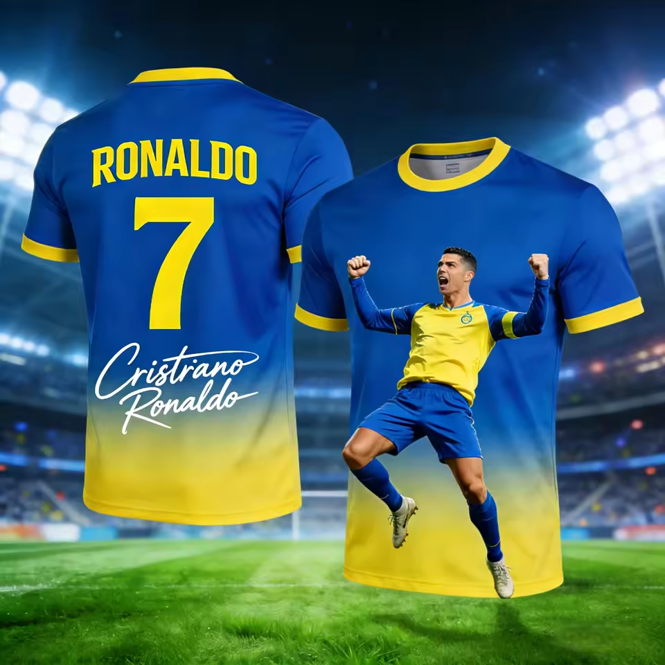 Ronaldo Summer 3D Print Patter - Kids Outdoor Clothing 评论和价格