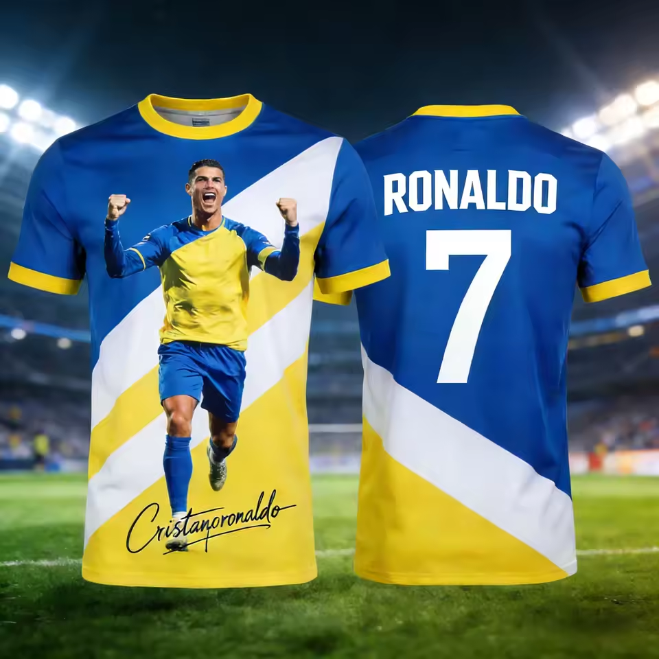 Ronaldo Summer 3D Print Patter - Kids Outdoor Clothing 评论和价格