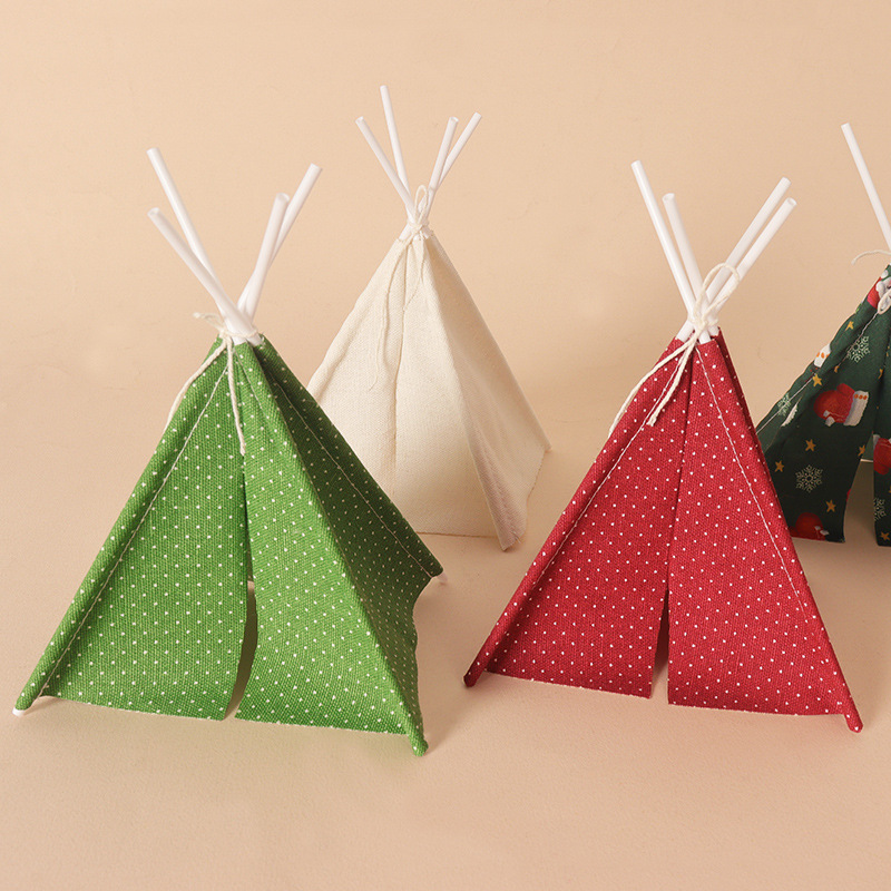 Dollhouse Mini Christmas Campi - Kids Outdoor Play Tent 评论和价格