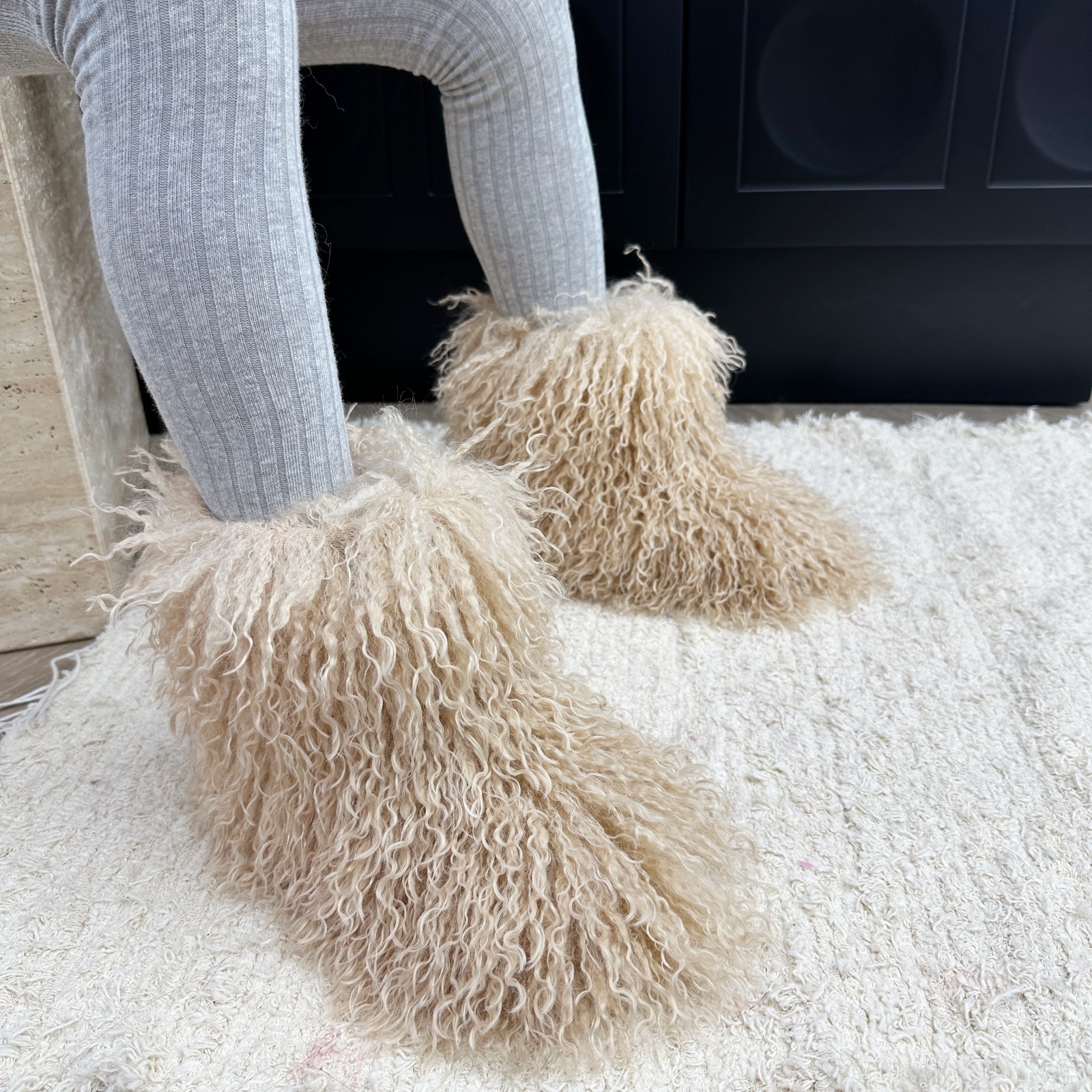 Luxury Thick Fur Boots Kid Gir - Kids Outdoor Boots 评论和价格