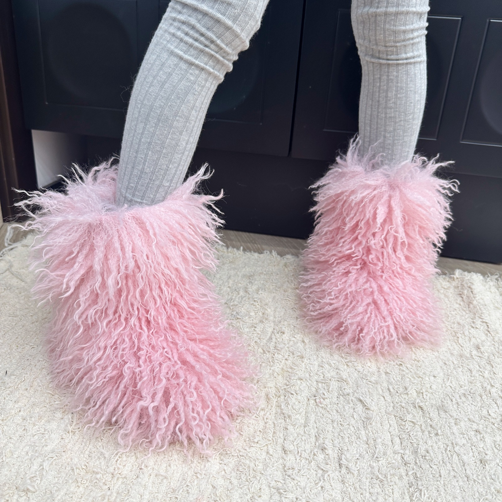 Luxury Thick Fur Boots Kid Gir - Kids Outdoor Boots 评论和价格