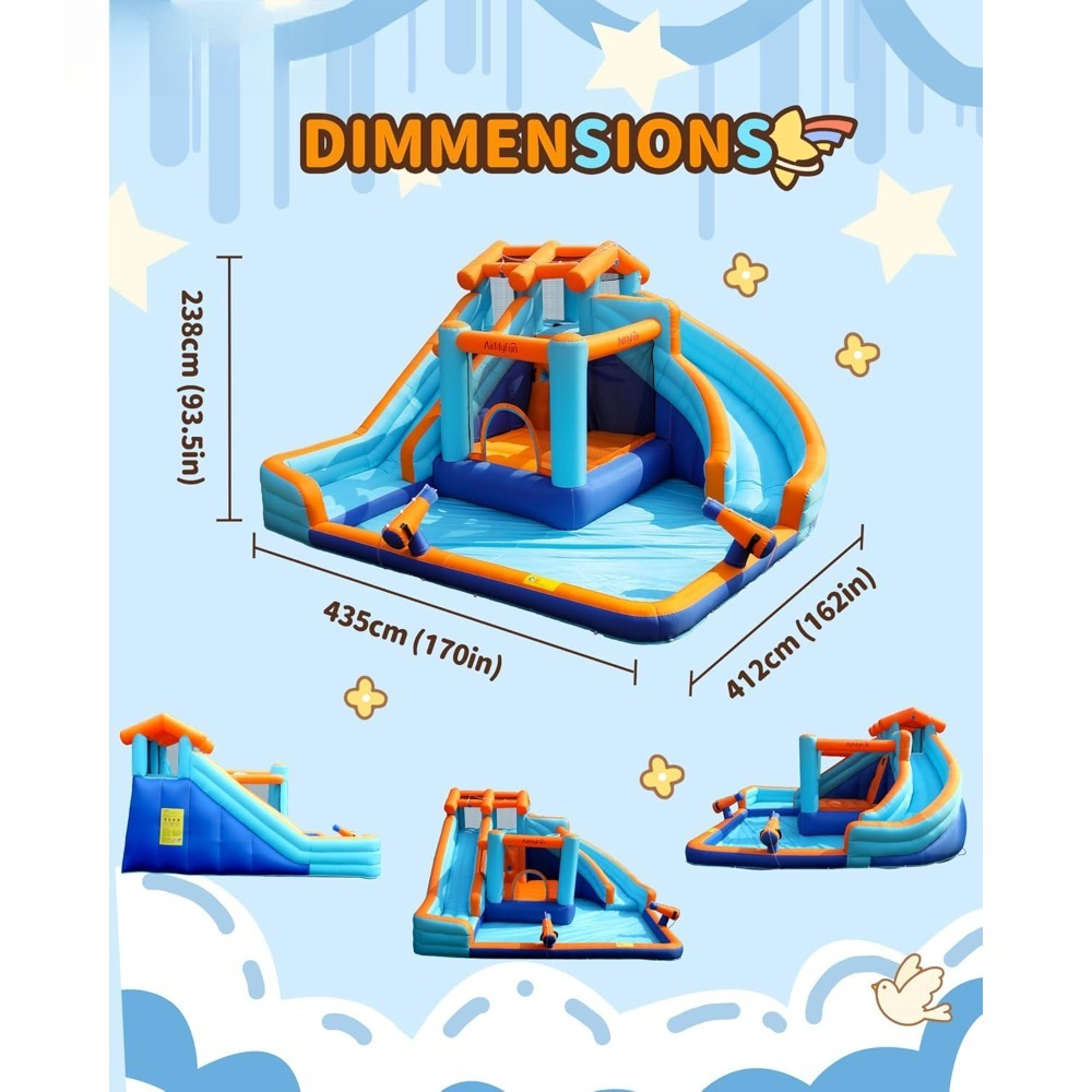 Large Water Slide Bounce House - Kids Outdoor Water Play 评论和价格