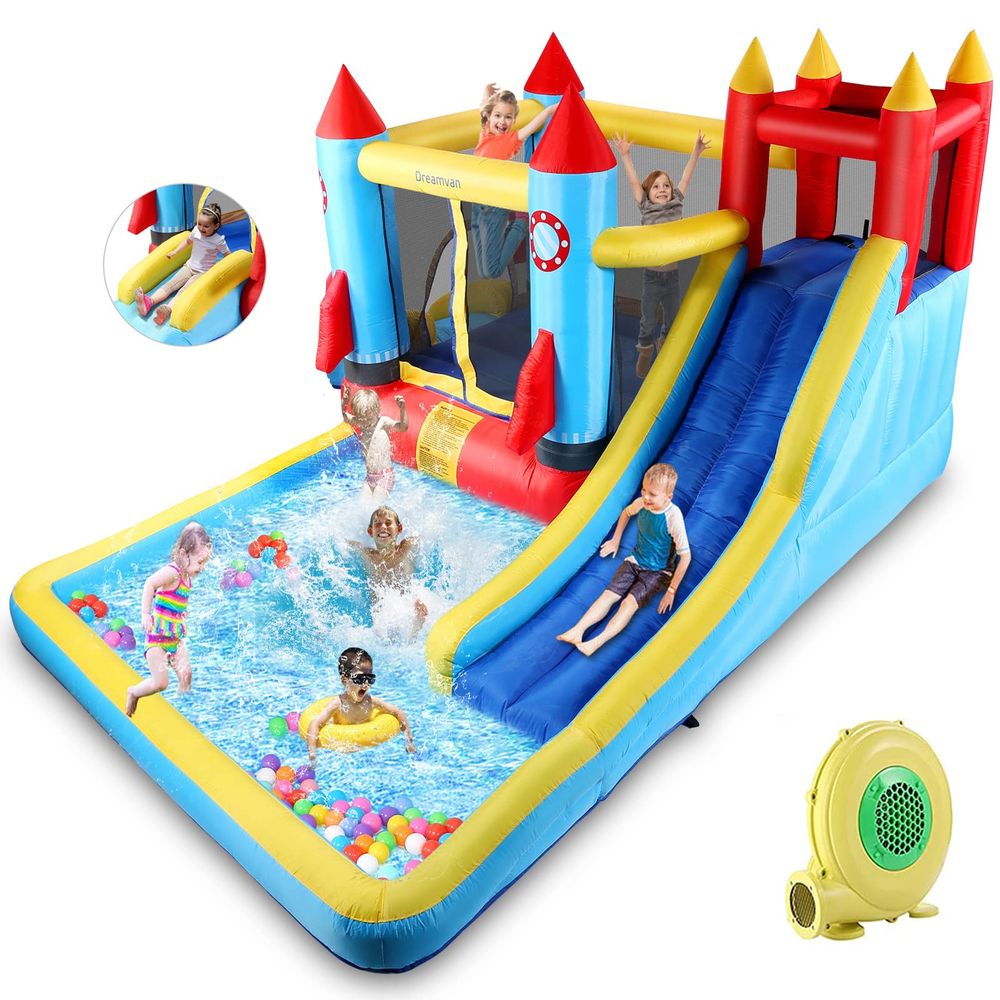 House,Inflatable Bounce Castle - Kids Outdoor Water Park 评论和价格