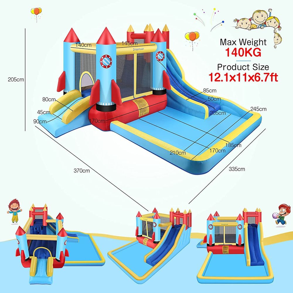 House,Inflatable Bounce Castle - Kids Outdoor Water Park 评论和价格