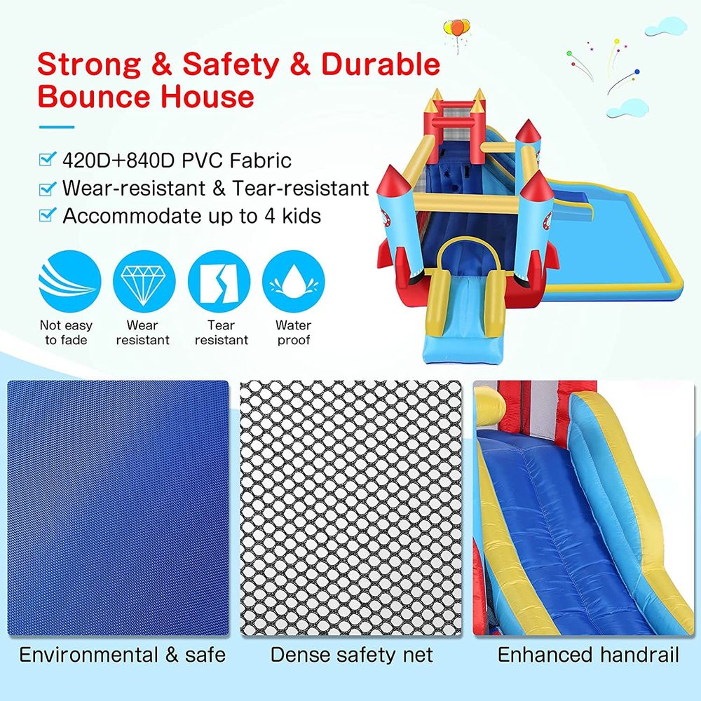 House,Inflatable Bounce Castle - Kids Outdoor Water Park 评论和价格