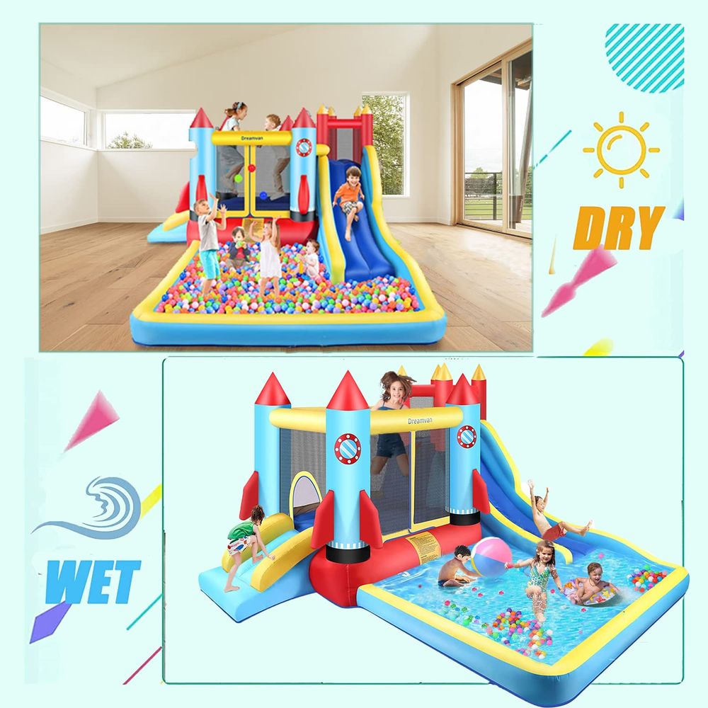 House,Inflatable Bounce Castle - Kids Outdoor Water Park 评论和价格