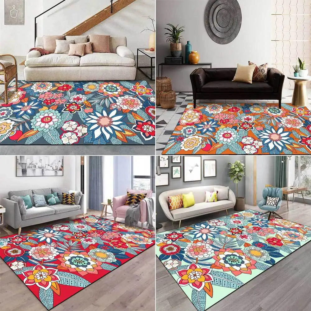 3D Colorful Flower Carpets For - Kids Outdoor Lounge 评论和价格