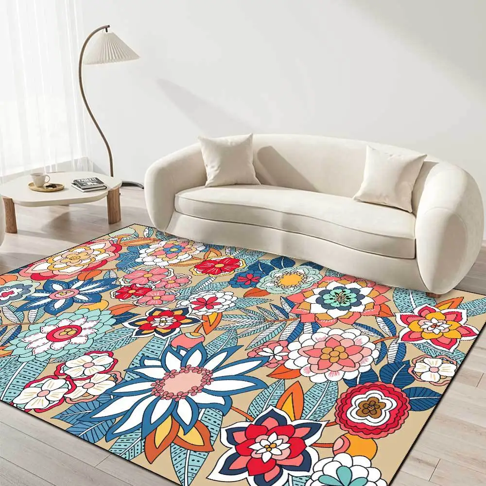 3D Colorful Flower Carpets For - Kids Outdoor Lounge 评论和价格