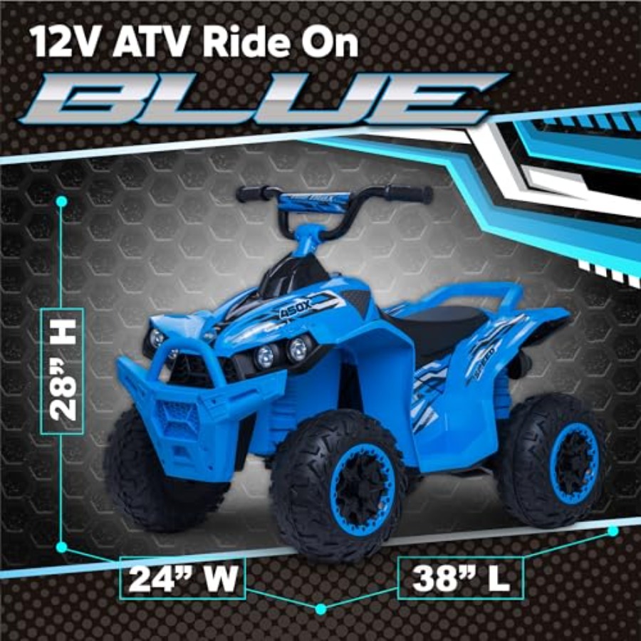 Kid Trax 12V Electric ATV - Bo - Kids Outdoor Electric Quad 评论和价格